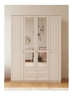 Kardelen 4 Kapak 2 Çekmeceli Gardırop - Görsel 2