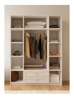 Kardelen 4 Kapak 2 Çekmeceli Gardırop - Görsel 3