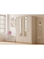 Kardelen 4 Kapak 2 Çekmeceli Gardırop - Görsel 4