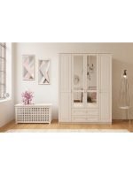 Kardelen 4 Kapak 2 Çekmeceli Mega Gardırop