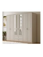 Kardelen 6 Kapak 2 Çekmeceli Mega Gardırop - Görsel 4