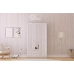 Lina Country 3 Kapak 2 Çekmeceli Aynalı Mega Gardırop