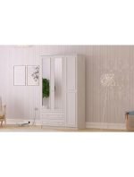 Lina Country 3 Kapak 2 Çekmeceli Aynalı Mega Gardırop - Görsel 3