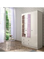 Rose 3 Kapak 2 Çekmece Aynalı Mega Gardırop - Görsel 3