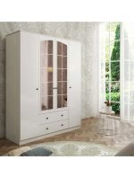 Rose 4 Kapak 2 Çekmece Aynalı Gardırop - Görsel 4