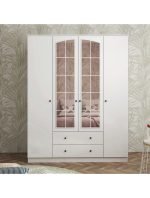 Rose 4 Kapak 2 Çekmece Aynalı Mega Gardırop - Görsel 2