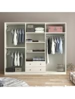 Rose 6 Kapak 2 Çekmece Aynalı Mega Gardırop - Görsel 3