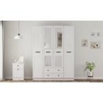 Rumy-S1 Country 4 Kapak 2 Çekmeceli Aynalı Gardırop