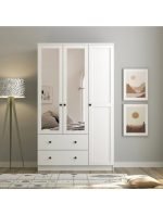 Side 3 Kapak 2 Çekmece Aynalı Mega Gardırop - Görsel 2