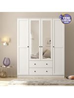 Side 4 Kapak 2 Çekmece Aynalı Gardırop