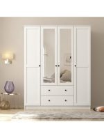 Side 4 Kapak 2 Çekmece Aynalı Gardırop - Görsel 2