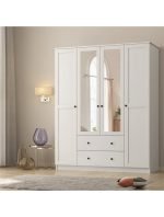 Side 4 Kapak 2 Çekmece Aynalı Mega Gardırop - Görsel 4