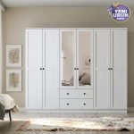 Side 6 Kapak 2 Çekmece Aynalı Mega Gardırop