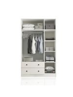 Side Rose 3 Kapak 2 Çekmece Aynalı Mega Gardırop - Görsel 3