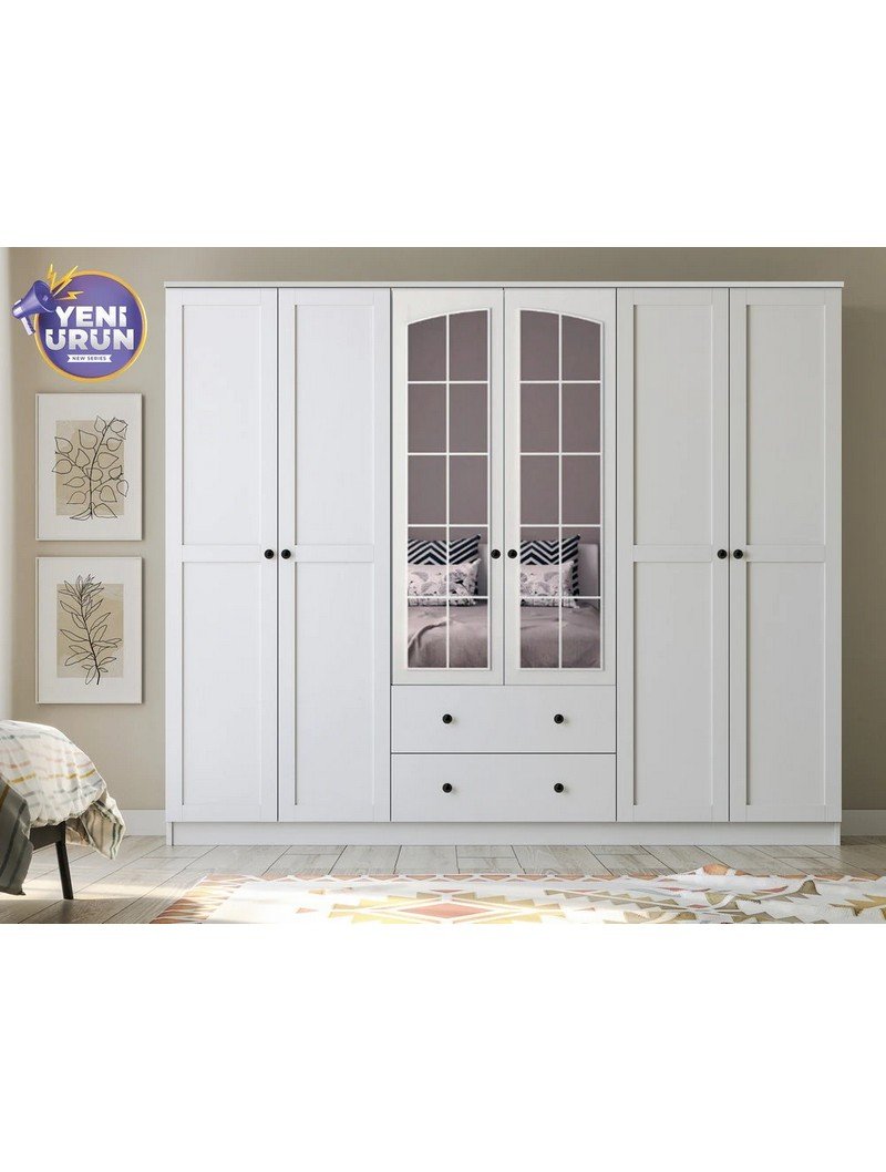 side-rose-6-kapak-2-cekmece-aynali-gardirop-resim-628.jpg Side Rose 6 Kapak 2 Çekmece Aynalı Gardırop - Görsel 1