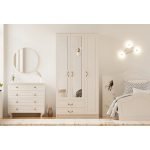 Yağmur 3 Kapak 2 Çekmeceli Gardırop