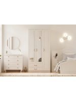 Yağmur 3 Kapak 2 Çekmeceli Gardırop