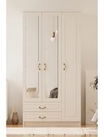 Yağmur 3 Kapak 2 Çekmeceli Gardırop - Görsel 2