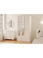 Yağmur 3 Kapak 2 Çekmeceli Gardırop - Görsel 4