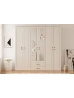 Yağmur 6 Kapak 2 Çekmeceli Gardırop