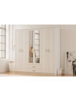 Yağmur 6 Kapak 2 Çekmeceli Gardırop - Görsel 3